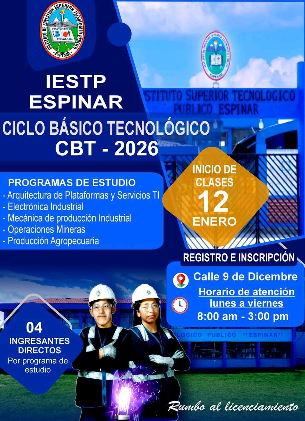 Ciclo Básico Tecnológico CBT - 2026